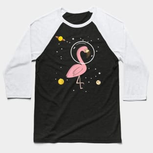 Flamingo In Space Flamingo Astronaut Gift Baseball T-Shirt